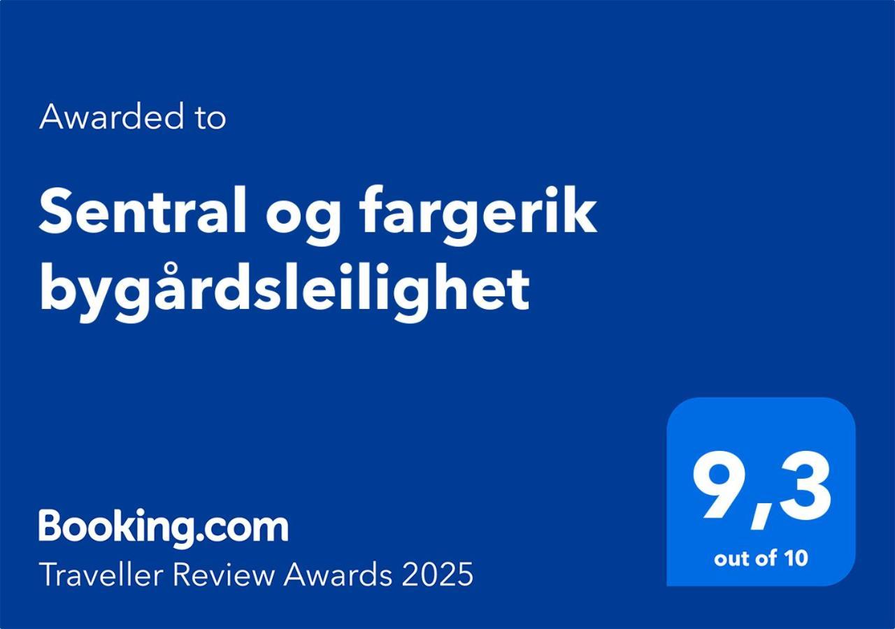 Sentral Og Fargerik Bygardsleilighet Halden Exterior foto